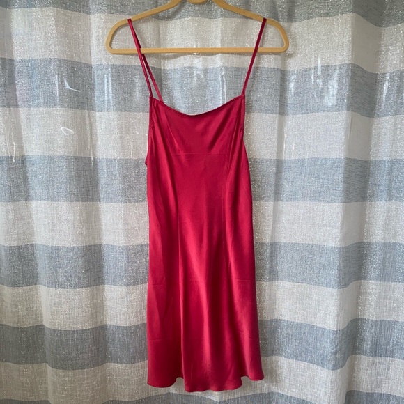 Free People Foxy Red Slip Dress - Picture 3 of 3